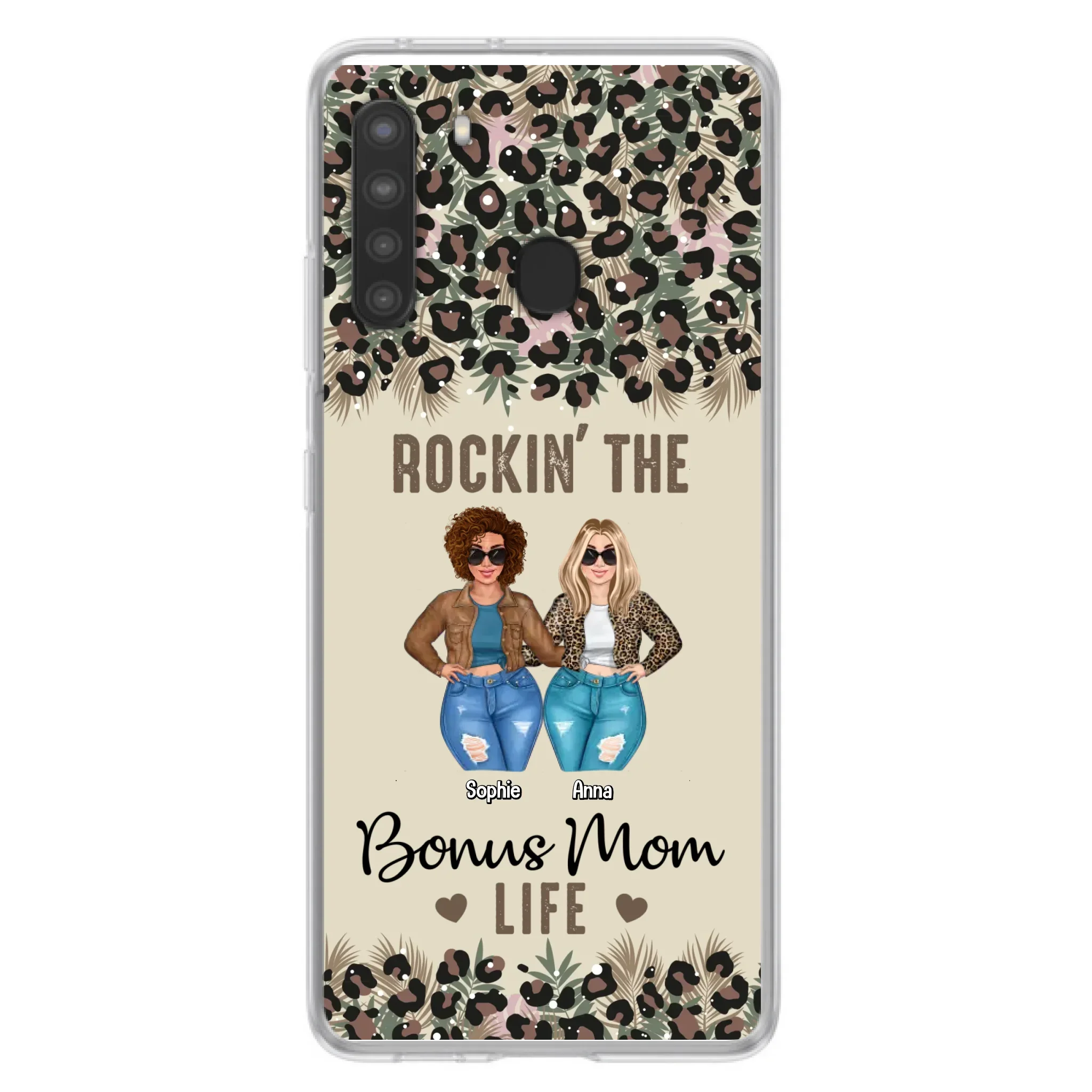 Custom Personalized Bonus Mom Phone Case - Gift Idea For Mother's Day - Rockin' The Bonus Mom Life - Case For iPhone & Samsung