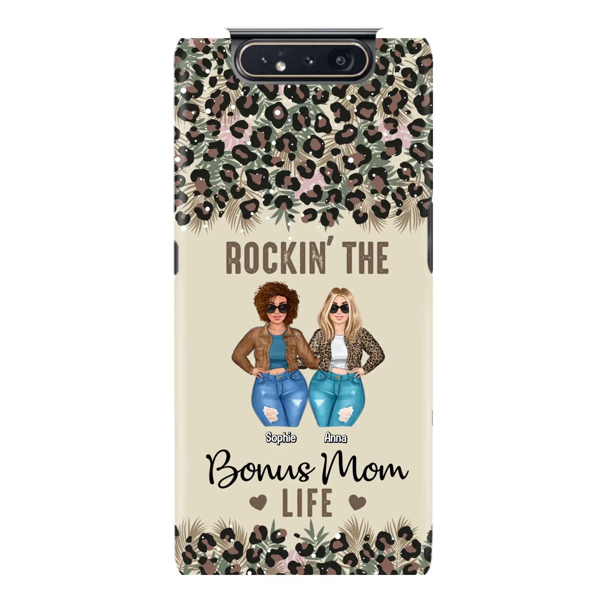 Custom Personalized Bonus Mom Phone Case - Gift Idea For Mother's Day - Rockin' The Bonus Mom Life - Case For iPhone & Samsung
