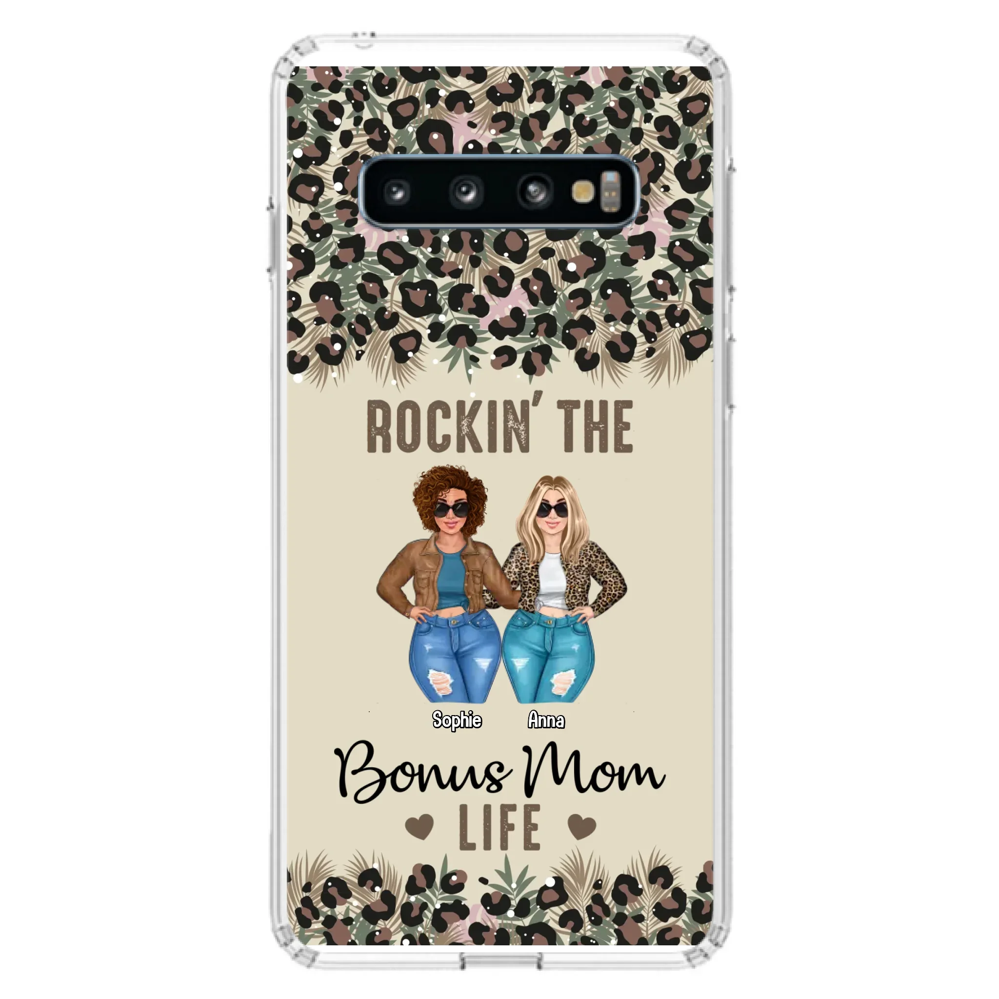 Custom Personalized Bonus Mom Phone Case - Gift Idea For Mother's Day - Rockin' The Bonus Mom Life - Case For iPhone & Samsung