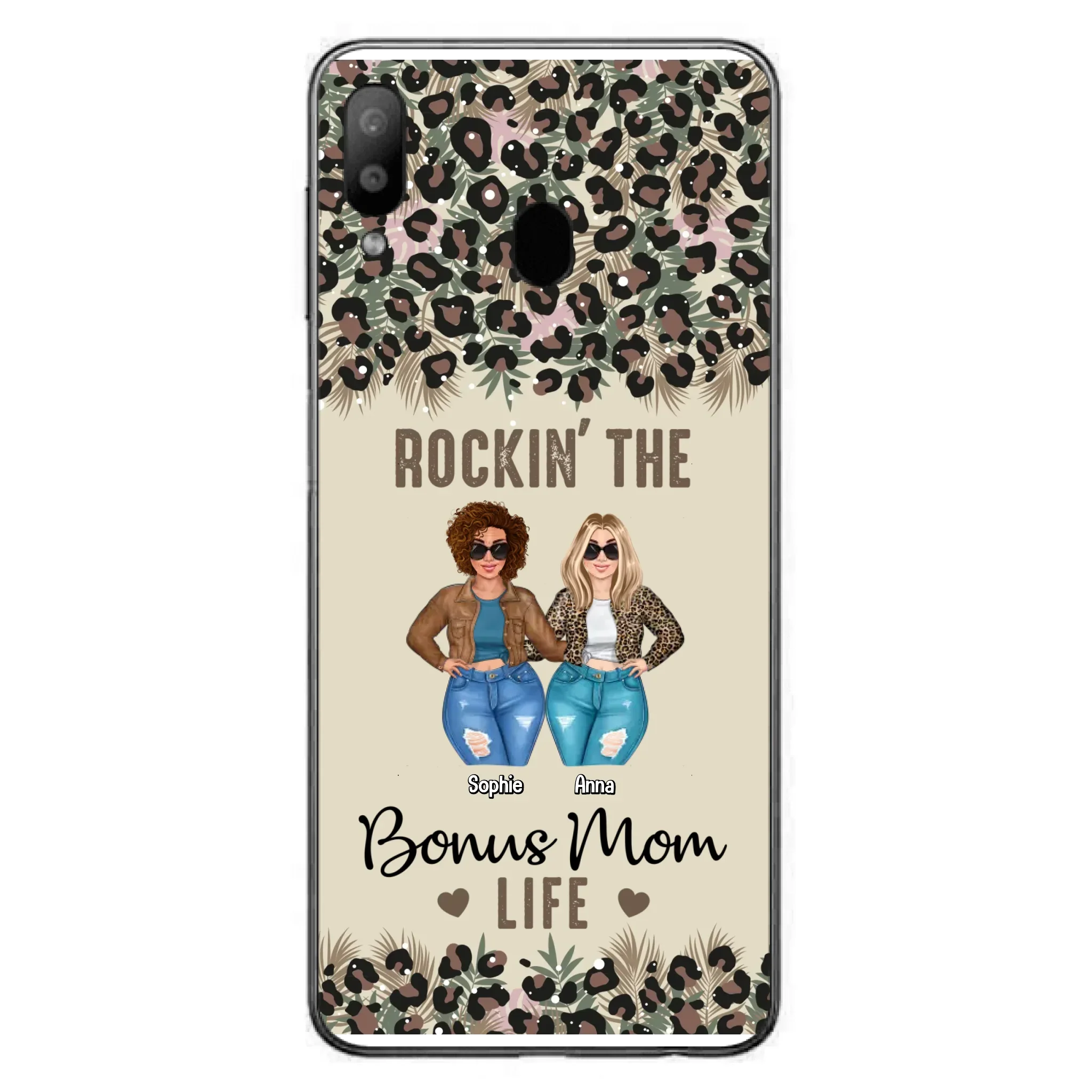 Custom Personalized Bonus Mom Phone Case - Gift Idea For Mother's Day - Rockin' The Bonus Mom Life - Case For iPhone & Samsung