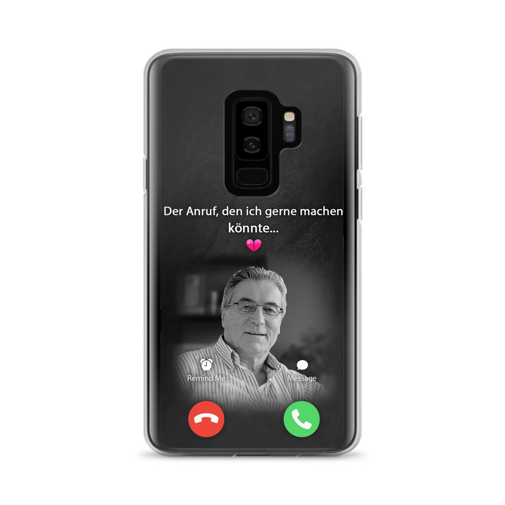 Personalisierte Handyhülle - Foto hochladen - Gedenkgeschenk für Mama/ Papa - Der Anruf, den ich gerne machen könnte - Handyhülle für iPhone/Samsung