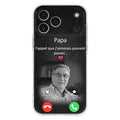 Coque de téléphone personnalisée pour papa commémoratif - Télécharger une photo - L'appel que j'aimerais pouvoir passer- Coque de téléphone pour iPhone/ Samsung