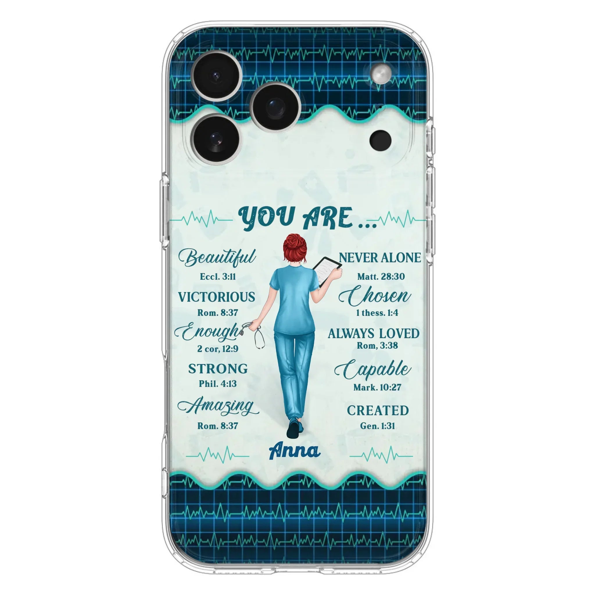 Custom Personalized Nurse Phone Case - Gift Idea For Nurse/ Birthday/ Friend - You Are Beautiful - Cases For iPhone/Samsung