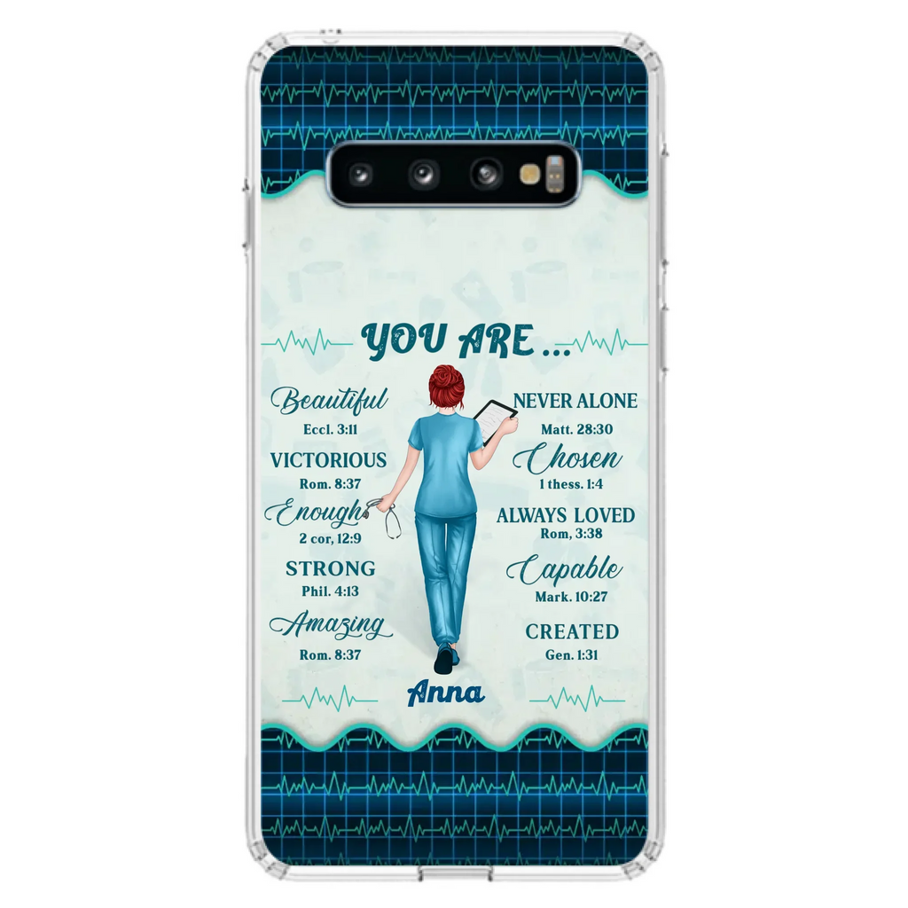 Custom Personalized Nurse Phone Case - Gift Idea For Nurse/ Birthday/ Friend - You Are Beautiful - Cases For iPhone/Samsung