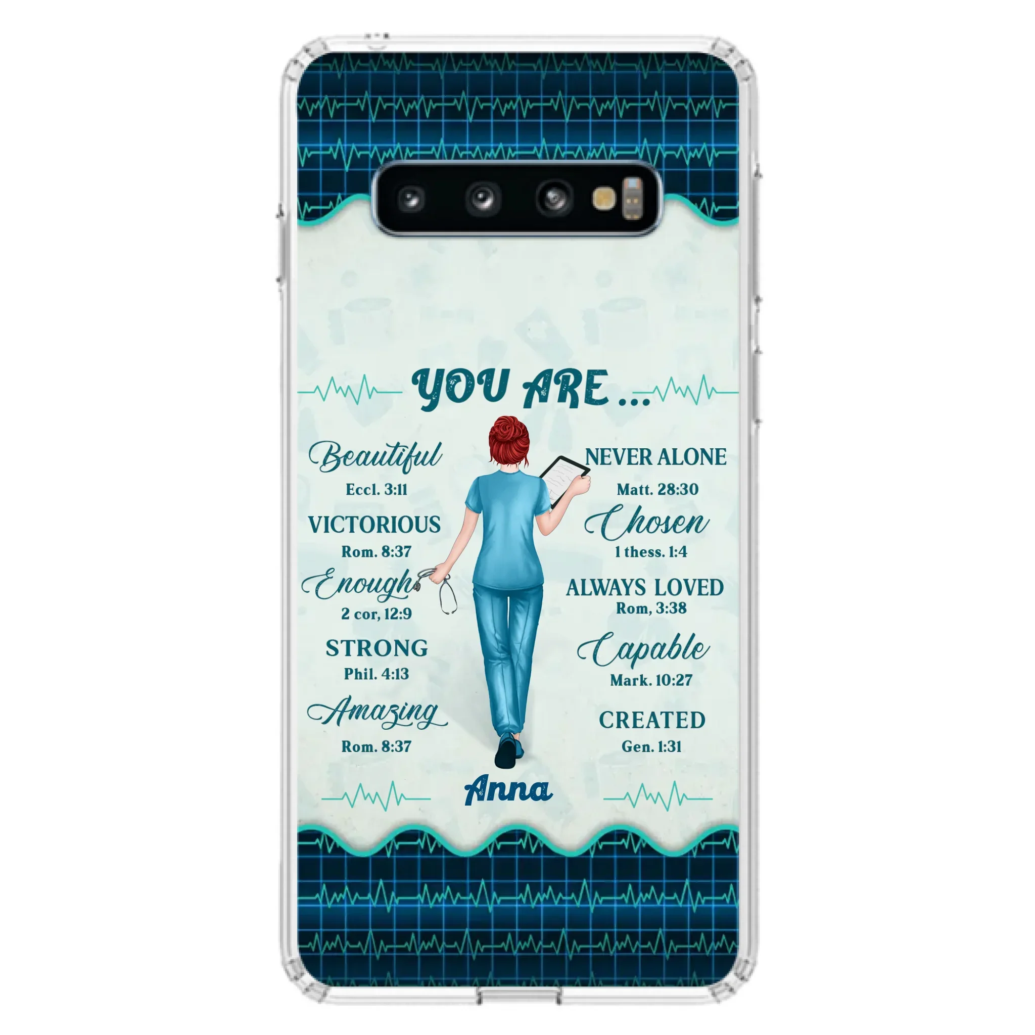 Custom Personalized Nurse Phone Case - Gift Idea For Nurse/ Birthday/ Friend - You Are Beautiful - Cases For iPhone/Samsung