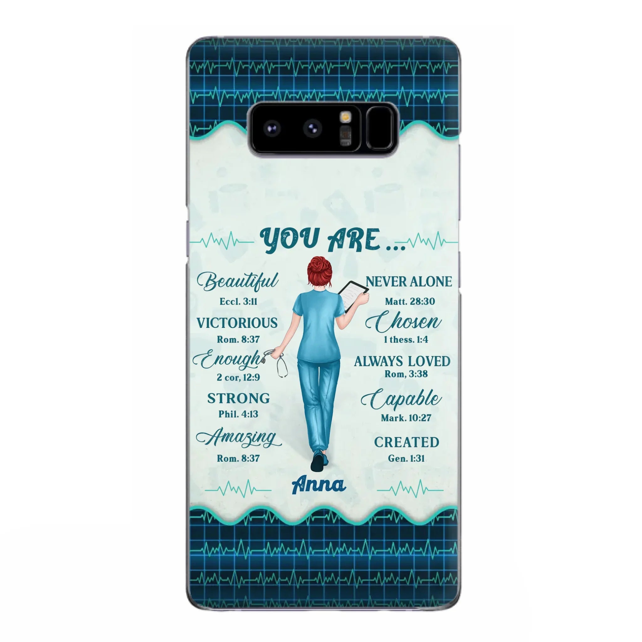 Custom Personalized Nurse Phone Case - Gift Idea For Nurse/ Birthday/ Friend - You Are Beautiful - Cases For iPhone/Samsung