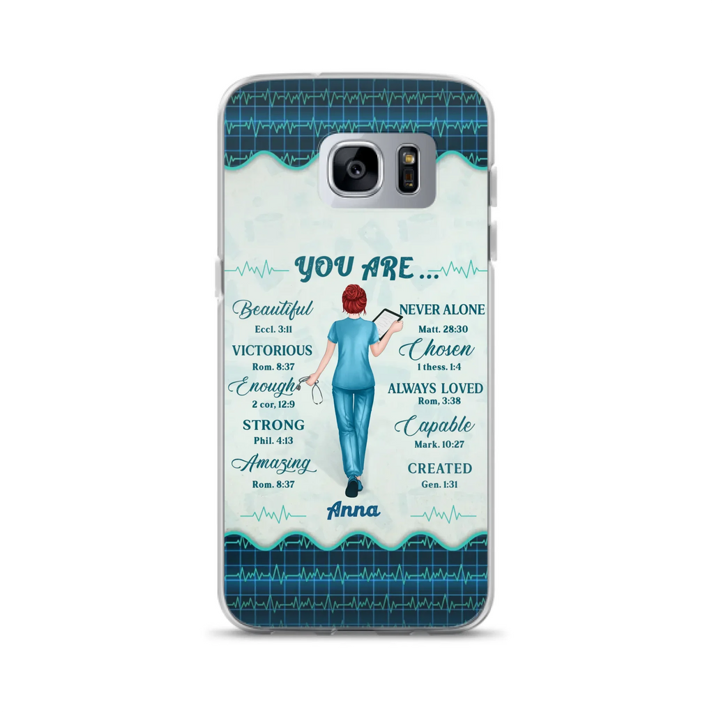Custom Personalized Nurse Phone Case - Gift Idea For Nurse/ Birthday/ Friend - You Are Beautiful - Cases For iPhone/Samsung