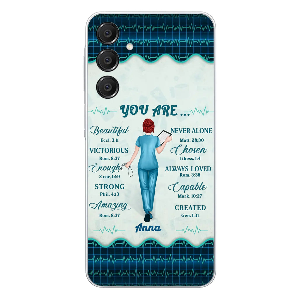 Custom Personalized Nurse Phone Case - Gift Idea For Nurse/ Birthday/ Friend - You Are Beautiful - Cases For iPhone/Samsung