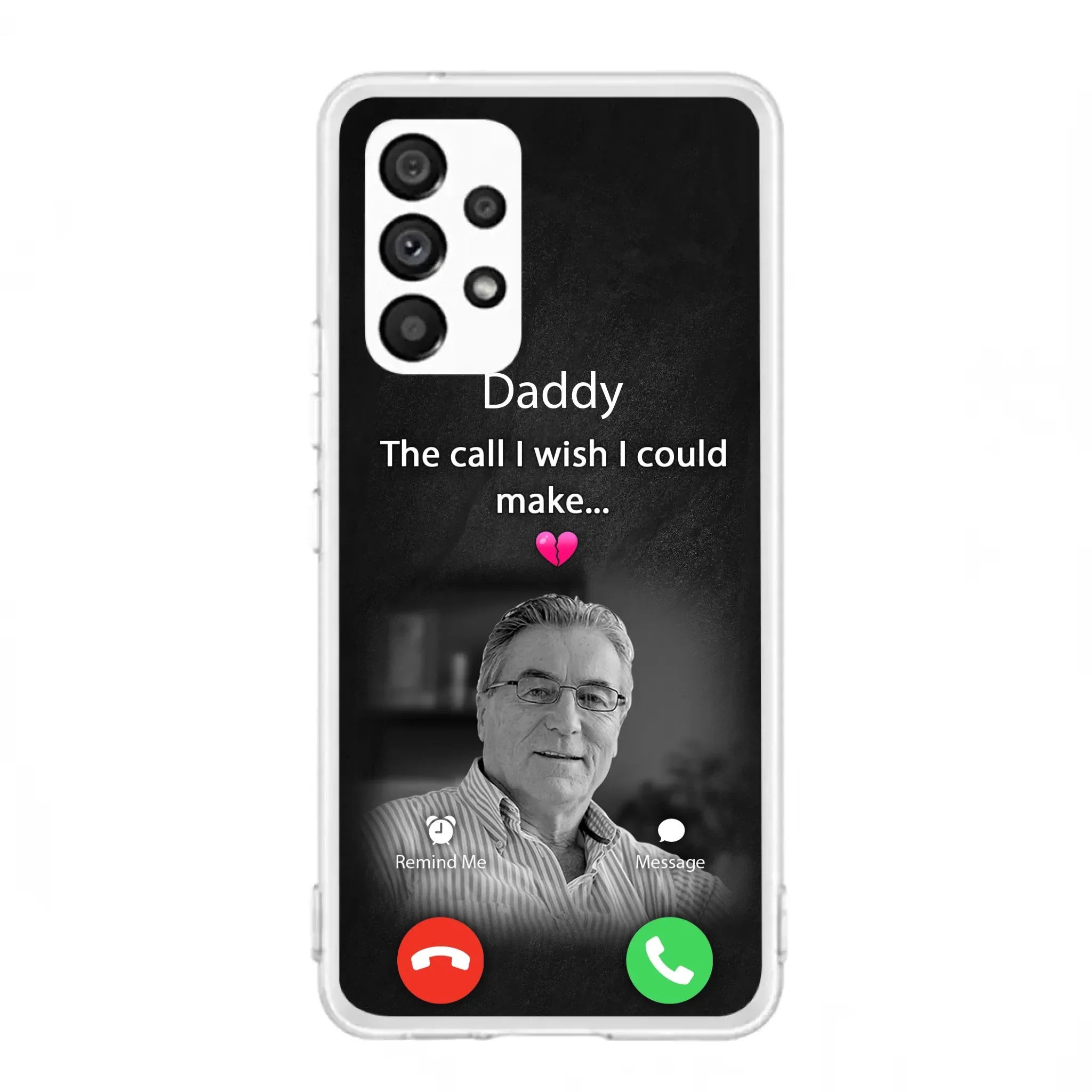 Custom Personalized Memorial Mom Phone Case - Upload Photo - Memorial Gift Idea For Mom/ Dad - The Call I Wish I Could Make - Case For iPhone And Samsung