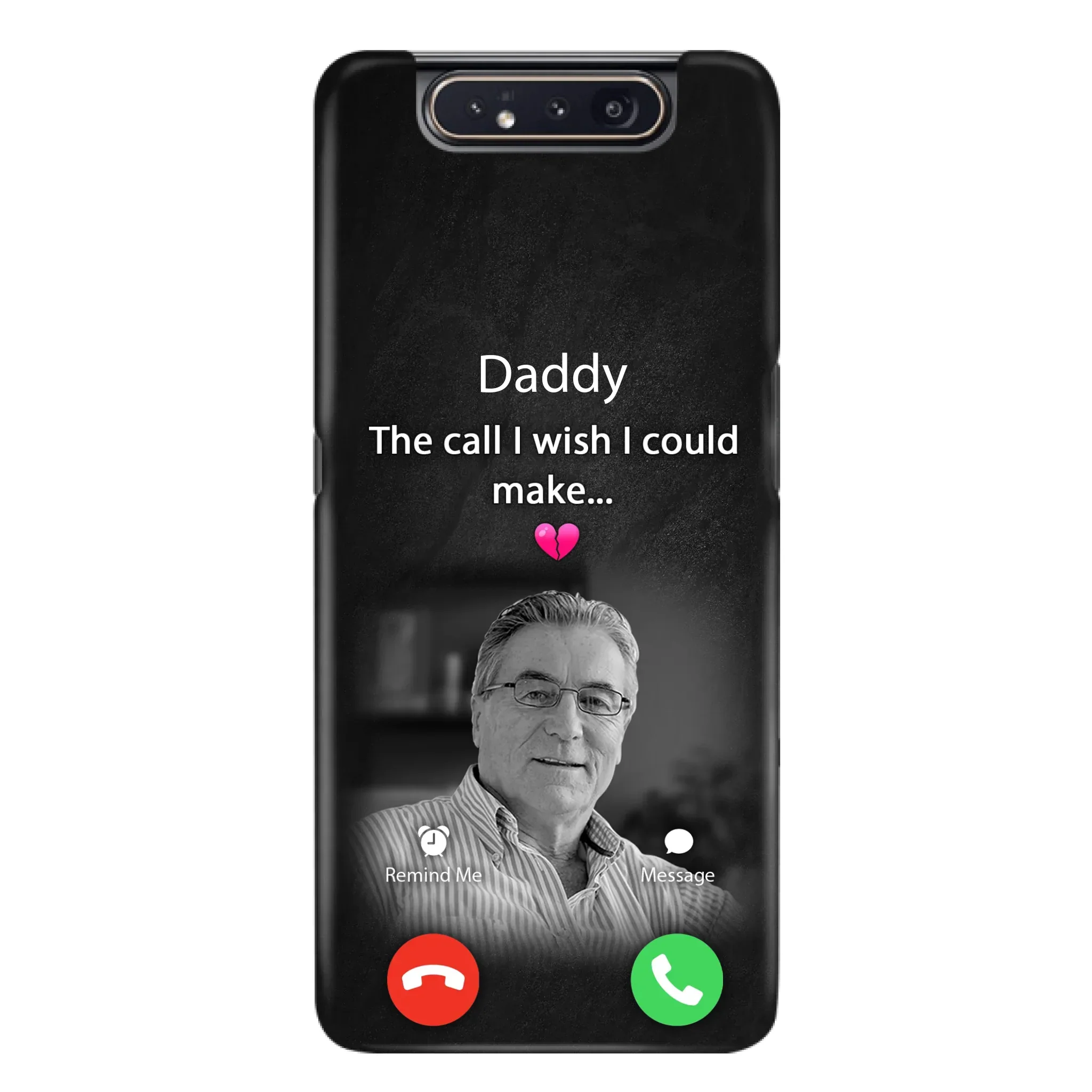 Custom Personalized Memorial Mom Phone Case - Upload Photo - Memorial Gift Idea For Mom/ Dad - The Call I Wish I Could Make - Case For iPhone And Samsung