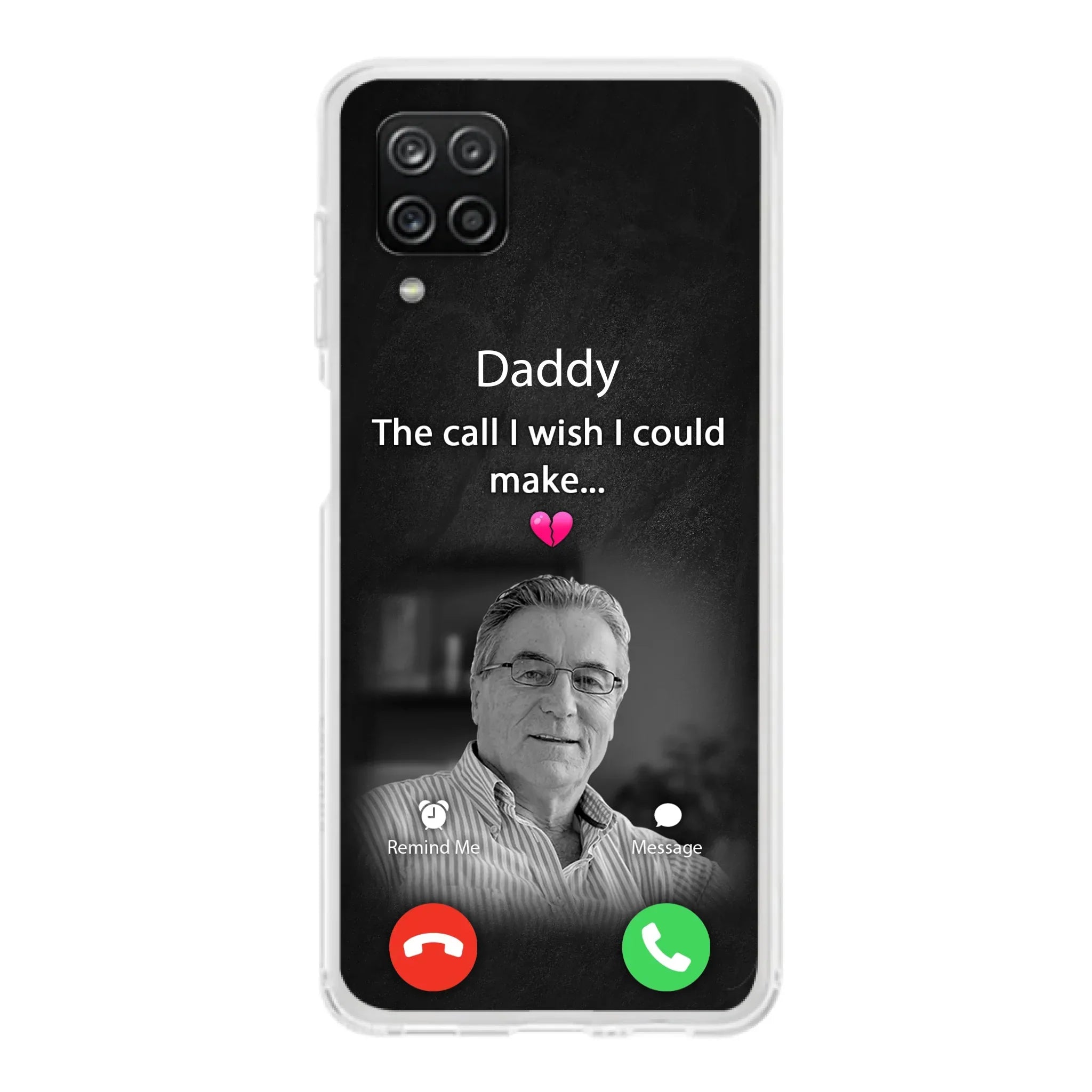 Custom Personalized Memorial Mom Phone Case - Upload Photo - Memorial Gift Idea For Mom/ Dad - The Call I Wish I Could Make - Case For iPhone And Samsung