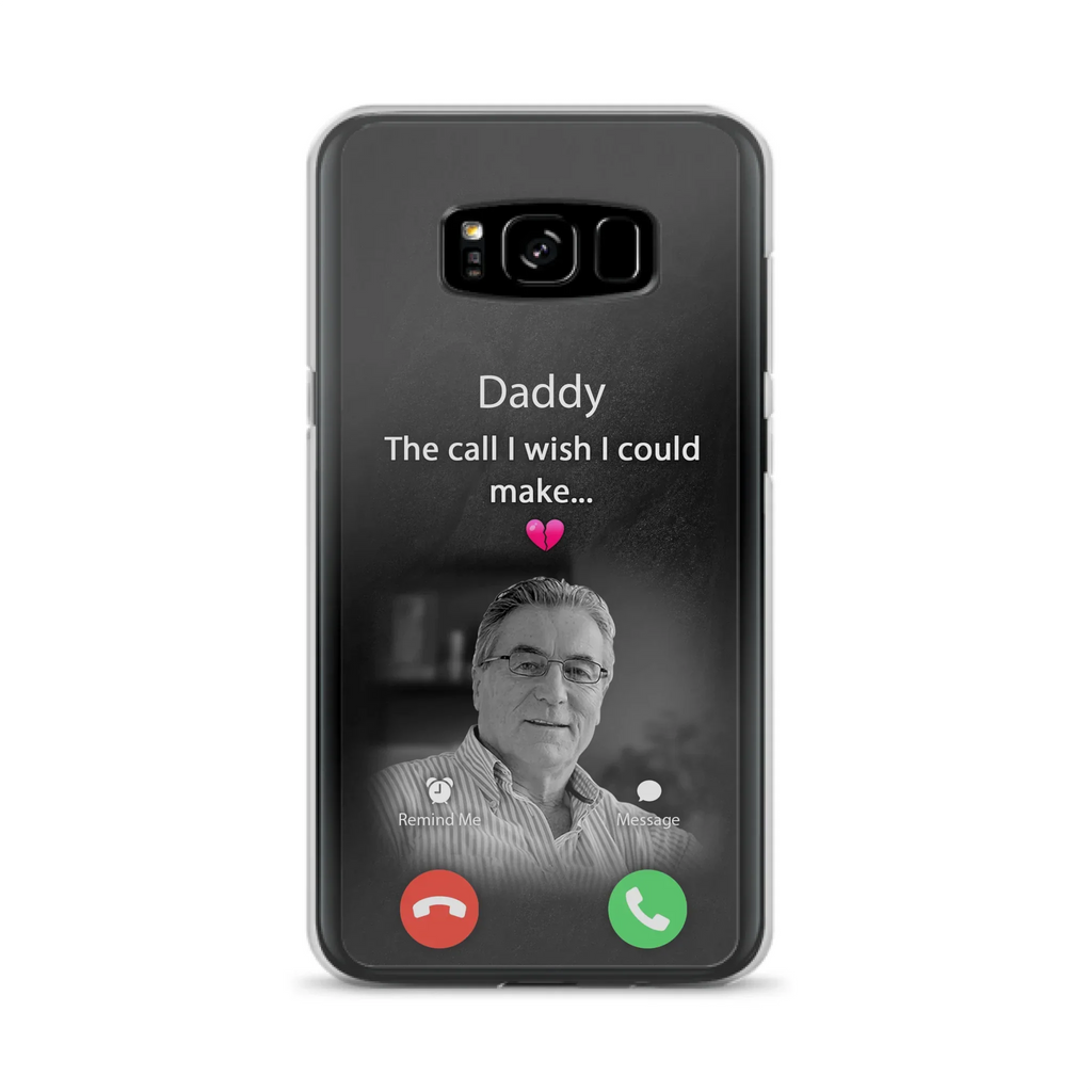 Custom Personalized Memorial Mom Phone Case - Upload Photo - Memorial Gift Idea For Mom/ Dad - The Call I Wish I Could Make - Case For iPhone And Samsung