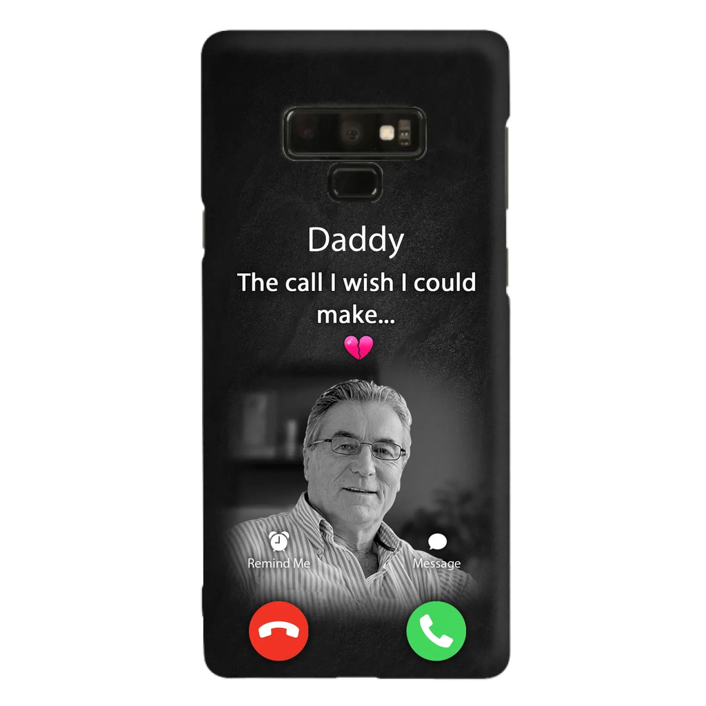 Custom Personalized Memorial Mom Phone Case - Upload Photo - Memorial Gift Idea For Mom/ Dad - The Call I Wish I Could Make - Case For iPhone And Samsung