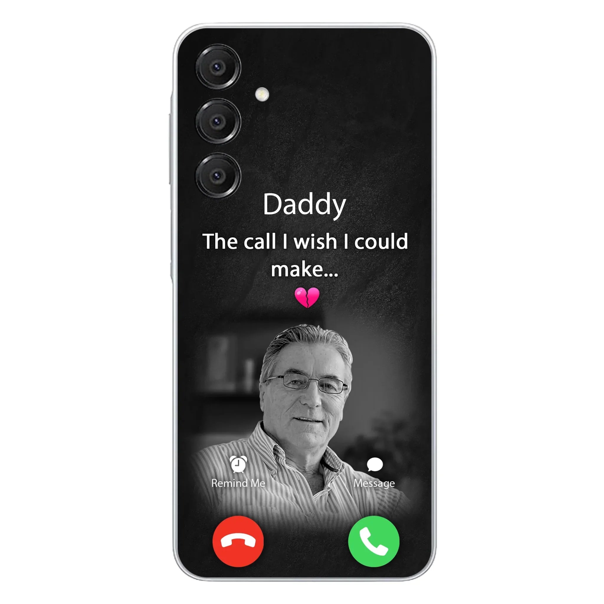 Custom Personalized Memorial Mom Phone Case - Upload Photo - Memorial Gift Idea For Mom/ Dad - The Call I Wish I Could Make - Case For iPhone And Samsung
