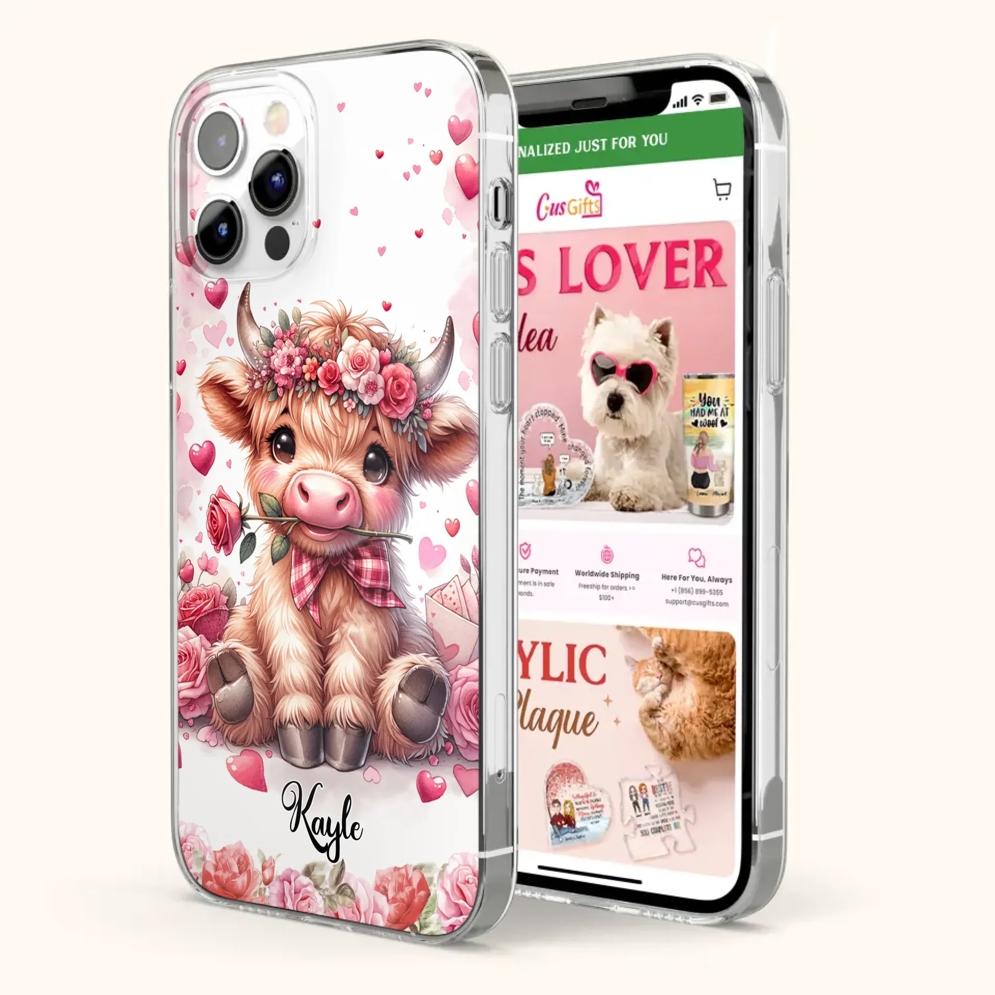 Lovely Highland Phone Case - Gift Idea For Birthday/Valentine's Day - Case For iPhone, Samsung
