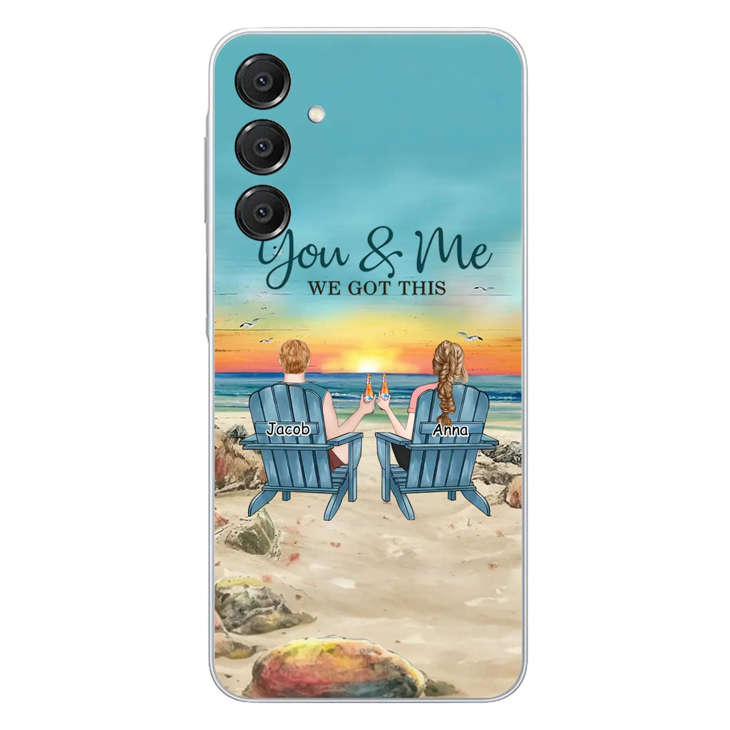 Custom Personalized Couple Phone Case - Gift Idea For Couple/ Valentines Day - You & Me We Got This - Case For iPhone/ Samsung