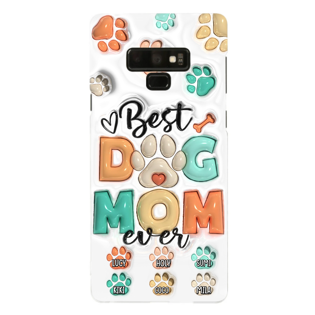 Personalized Dog Mom/Dad Phone Case - Gift Idea For Dog Owners/Lovers - Upto 6 Paws - Best Dog Mom Ever - Case For iPhone/Samsung