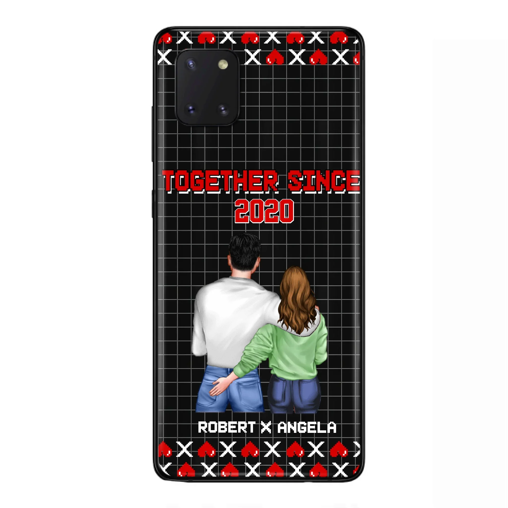 Custom Personalized Couple Phone Case - Gift Idea For Couple/Valentines Day - Together Since 2020 - Case For iPhone/Samsung