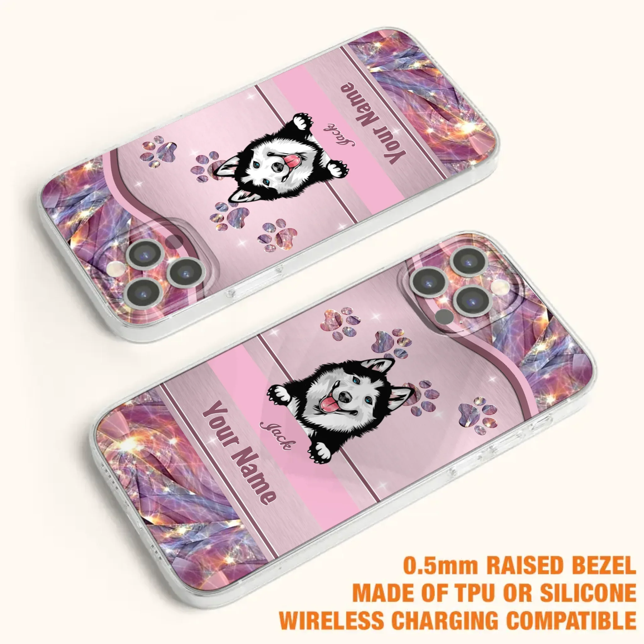 Custom Personalized Dog Phone Case For iPhone And Samsung - Gift Idea For Dog Lover - Up to 3 Dogs