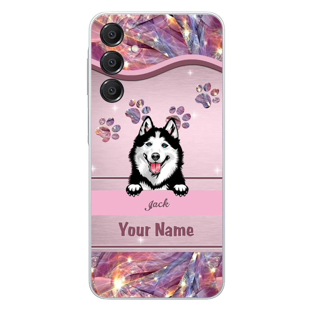 Custom Personalized Dog Phone Case For iPhone And Samsung - Gift Idea For Dog Lover - Up to 3 Dogs