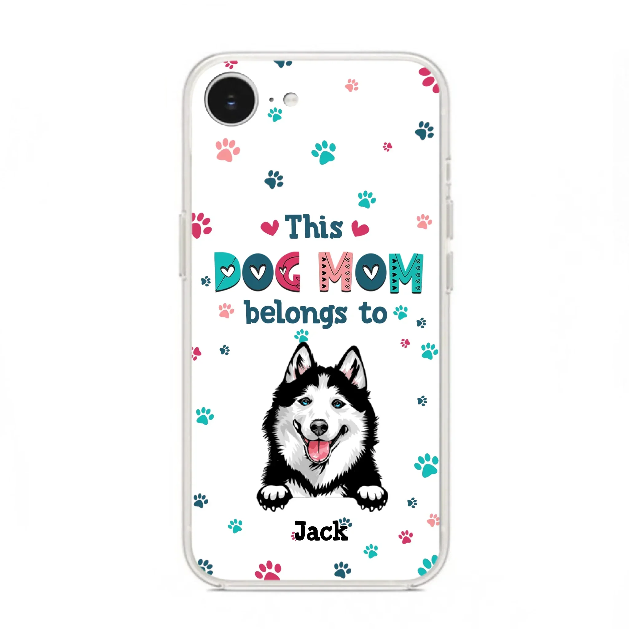 Custom Personalized Dog Phone Case For iPhone And Samsung - Gift Idea For Dog Lover - Up to 6 Dogs - This Dog Mom Belongs To