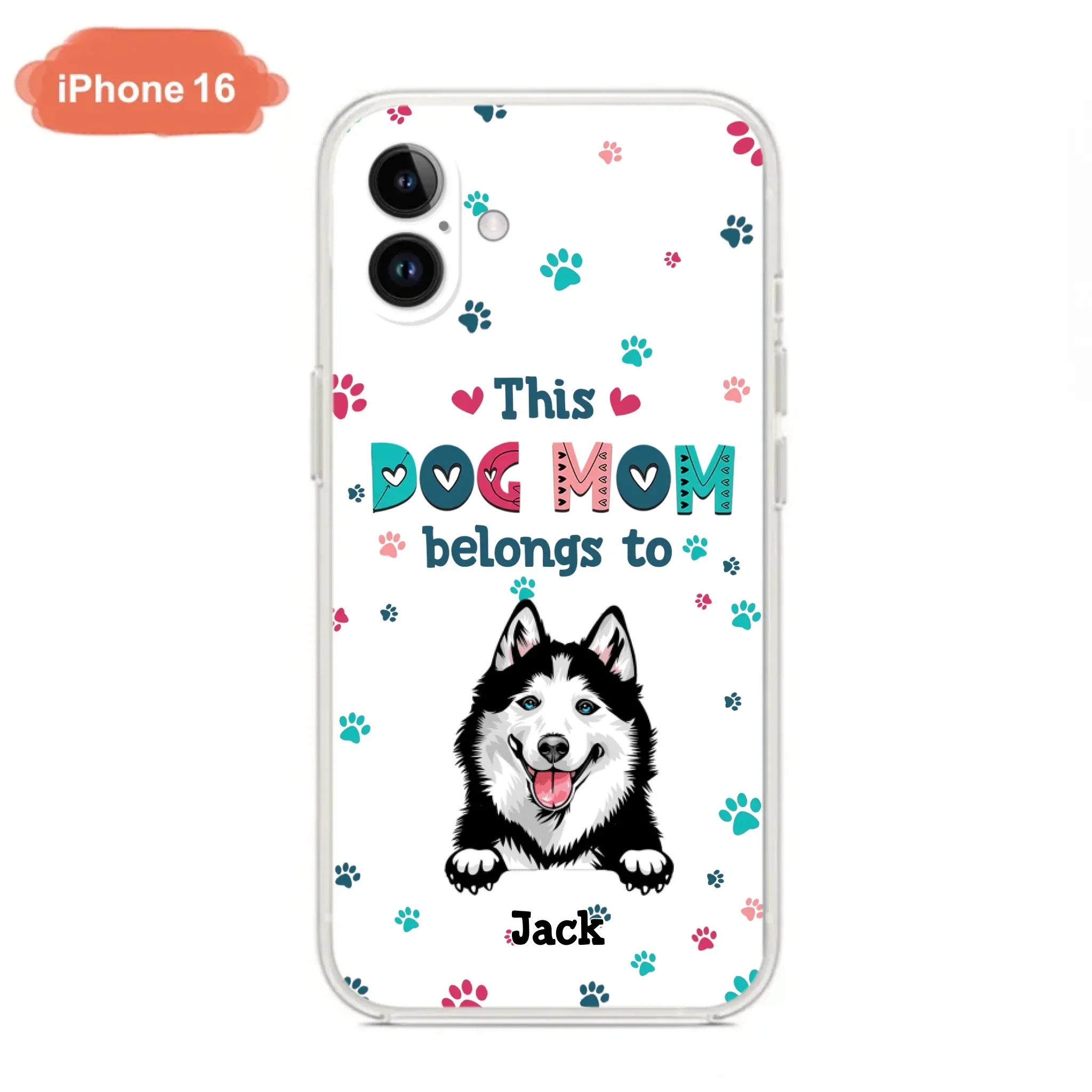 Custom Personalized Dog Phone Case For iPhone And Samsung - Gift Idea For Dog Lover - Up to 6 Dogs - This Dog Mom Belongs To