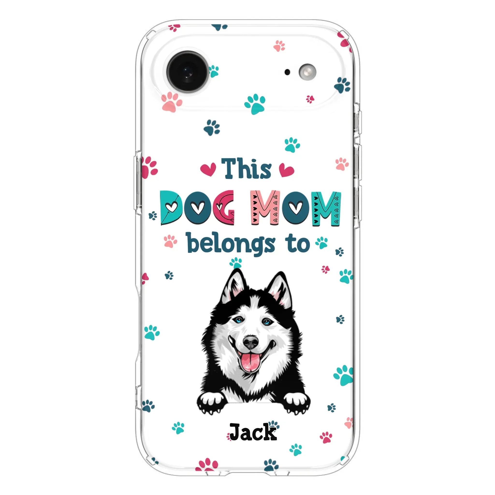 Custom Personalized Dog Phone Case For iPhone And Samsung - Gift Idea For Dog Lover - Up to 6 Dogs - This Dog Mom Belongs To