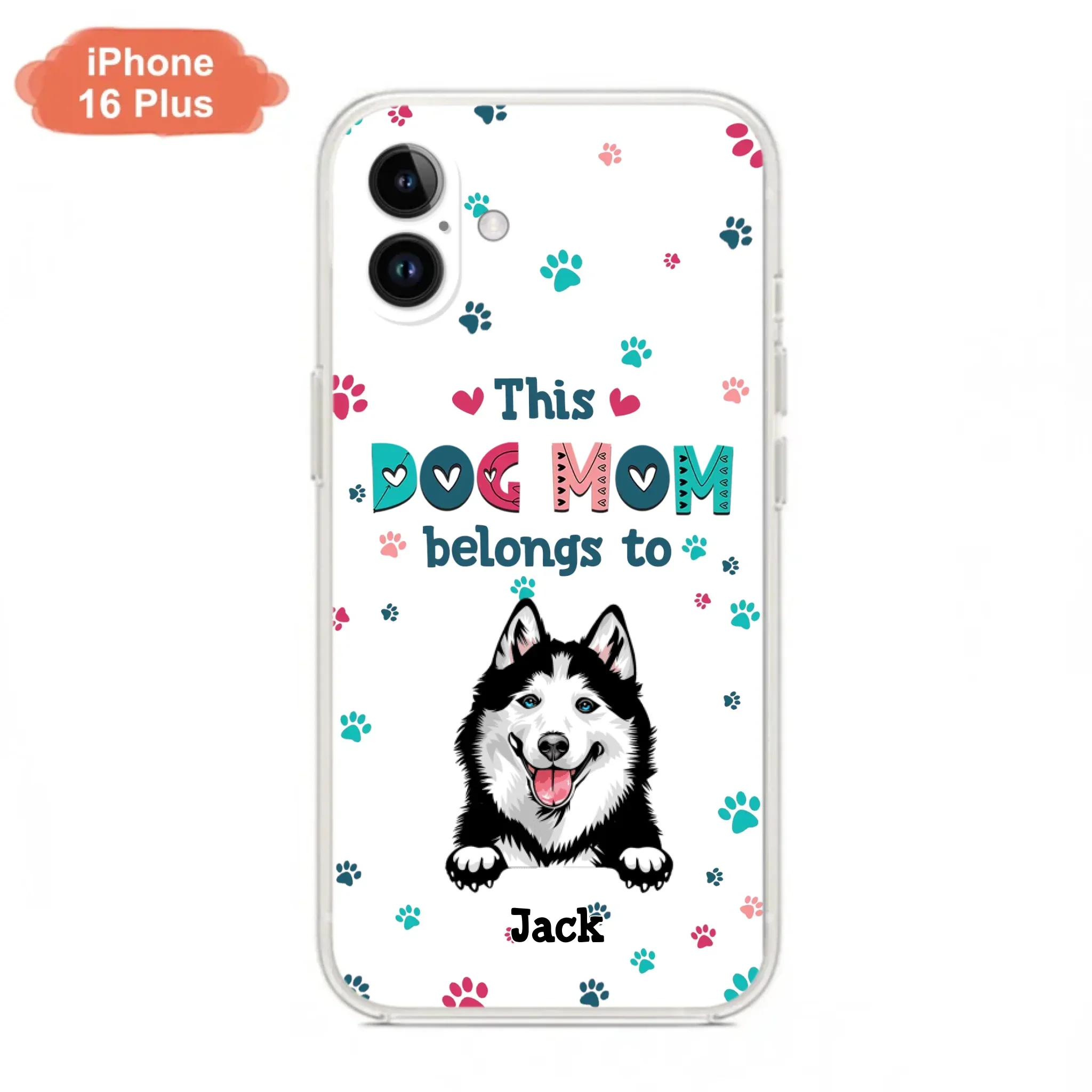 Custom Personalized Dog Phone Case For iPhone And Samsung - Gift Idea For Dog Lover - Up to 6 Dogs - This Dog Mom Belongs To