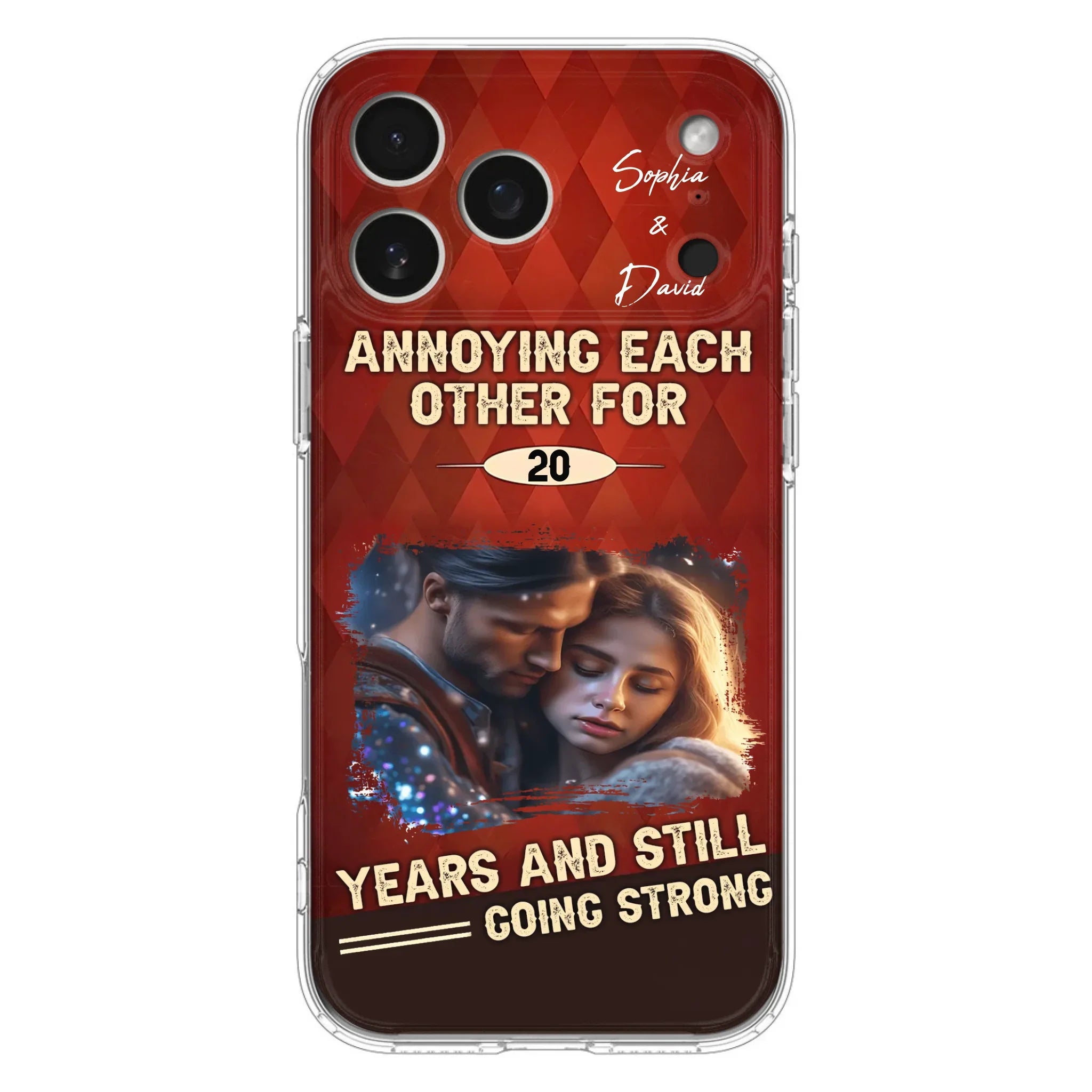 Personalized Couple Photo Phone Case - Gift Idea For Couple - Annoying Each Other For 20 Years And Still Going Strong - Case For iPhone/Samsung