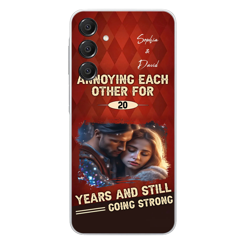 Personalized Couple Photo Phone Case - Gift Idea For Couple - Annoying Each Other For 20 Years And Still Going Strong - Case For iPhone/Samsung