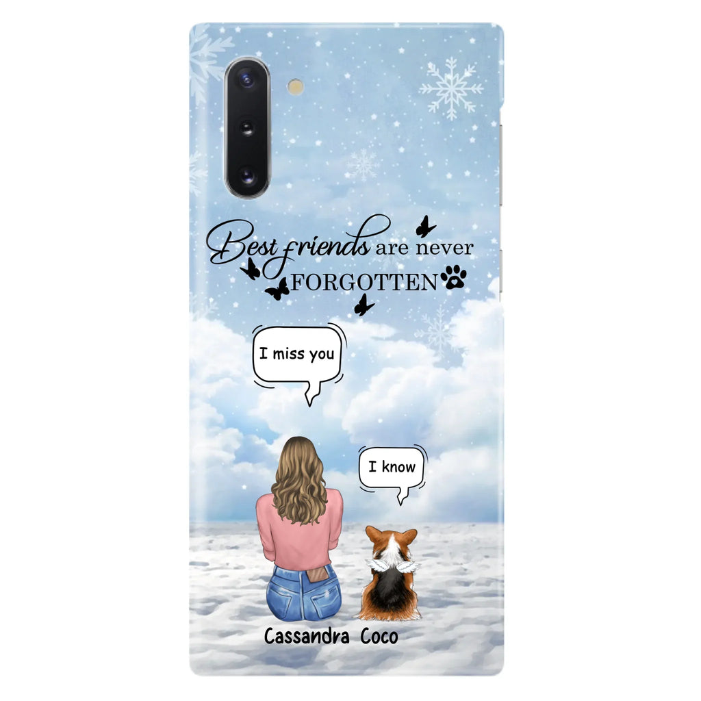 Personalized Memorial Pet Phone Case - Upto 3 Pets - Memorial Gift Idea For Dog/Cat/Rabbits Owners - I Miss You - Case For iPhone/Samsung
