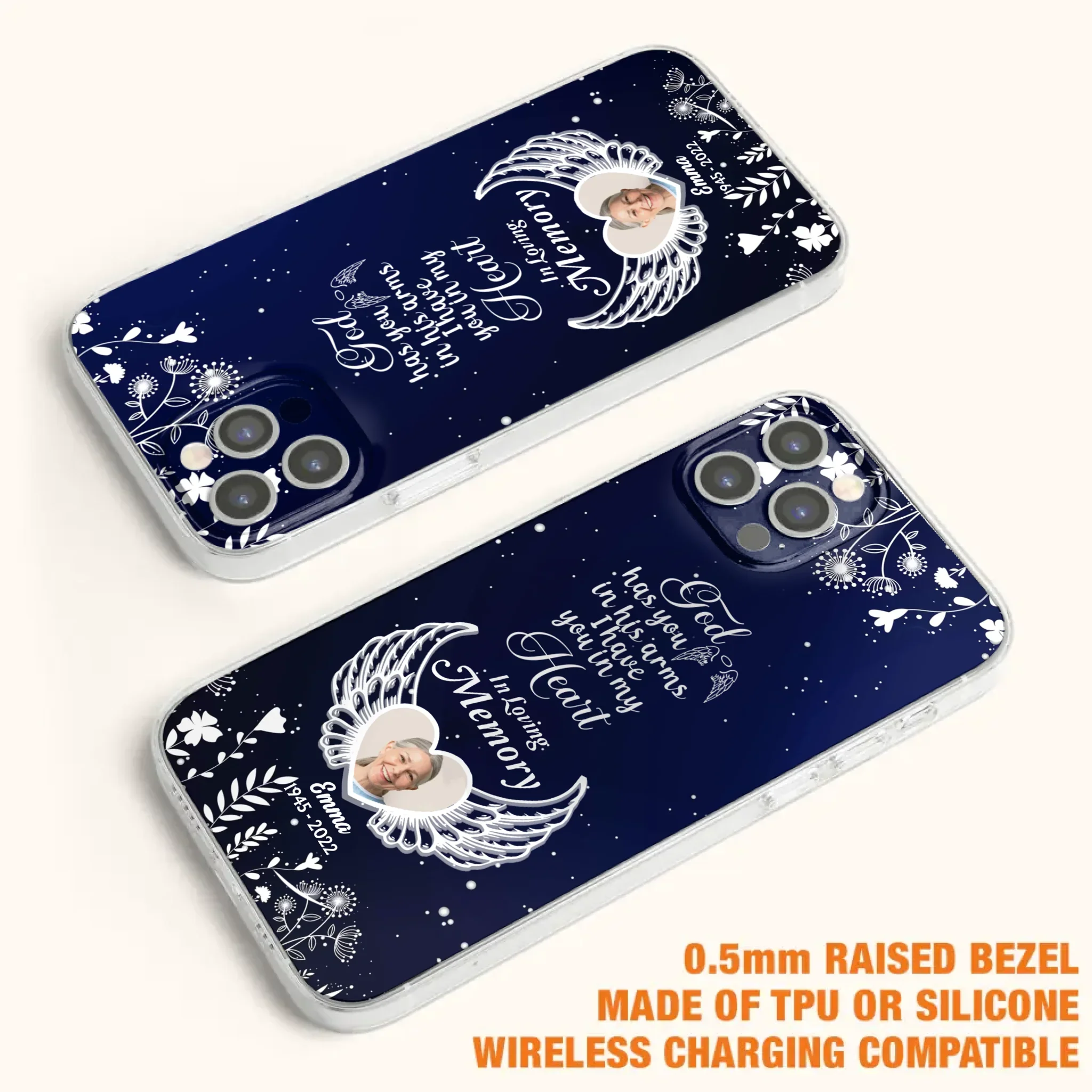 Personalized Memorial Phone Case - Memorial Gift Idea For Family - I Have You In My Heart - Case For iPhone/Samsung