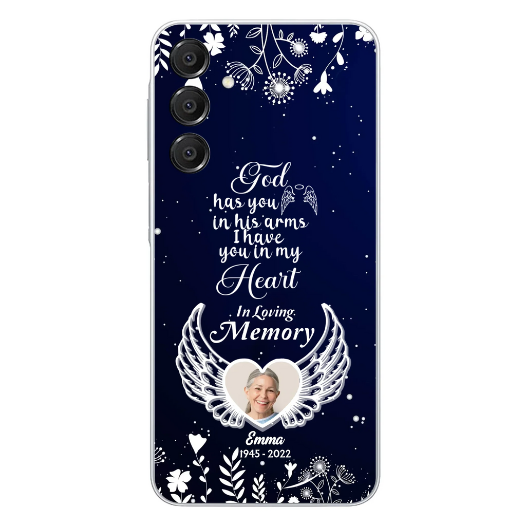 Personalized Memorial Phone Case - Memorial Gift Idea For Family - I Have You In My Heart - Case For iPhone/Samsung