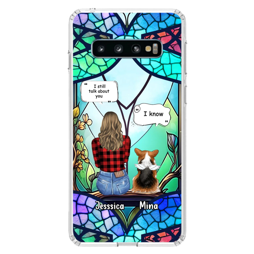 Custom Personalized Memorial Pet Phone Case - Memorial Gift Idea For Dog/ Cat/ Rabbits Owners - Up to 3 Dogs/ Cats/ Rabbits - Case For iPhone And Samsung