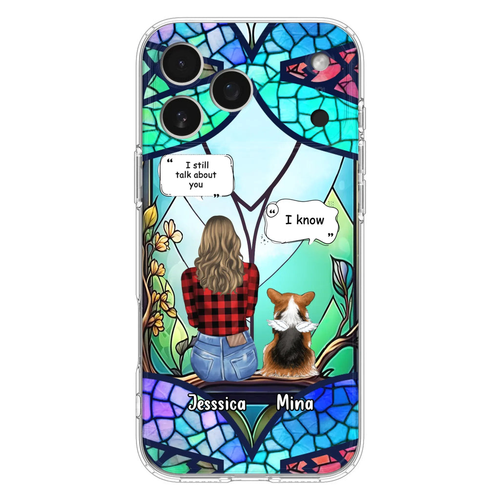 Custom Personalized Memorial Pet Phone Case - Memorial Gift Idea For Dog/ Cat/ Rabbits Owners - Up to 3 Dogs/ Cats/ Rabbits - Case For iPhone And Samsung