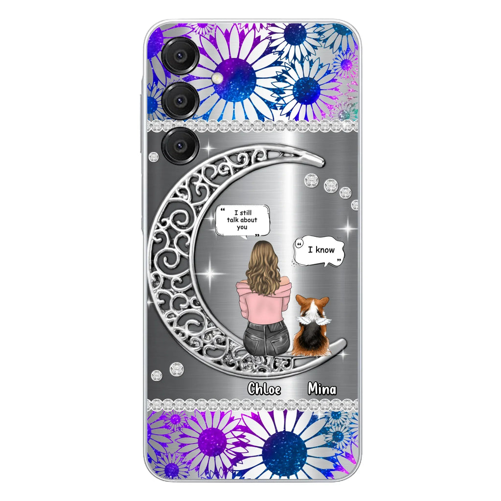Custom Personalized To The Moon & Back Pet Phone Case - Memorial Gift Idea For Dog/ Cat/ Rabbits Owners - Up to 4 Dogs/ Cats/ Rabbits - Case For iPhone And Samsung