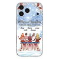 Personalized Mom Phone Case - Mother With Upto 4 Daughters - Gift Idea For Mother's Day From Daughter - Mother And Daughters Forever Linked Together - Case For iPhone/Samsung