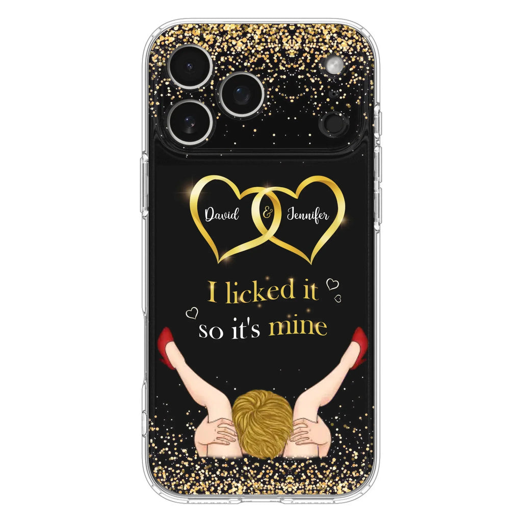 Custom Personalized Couple Phone Case - Gift Idea For Couple/Valentines Day - I Licked It So It's Mine - Case For iPhone/Samsung