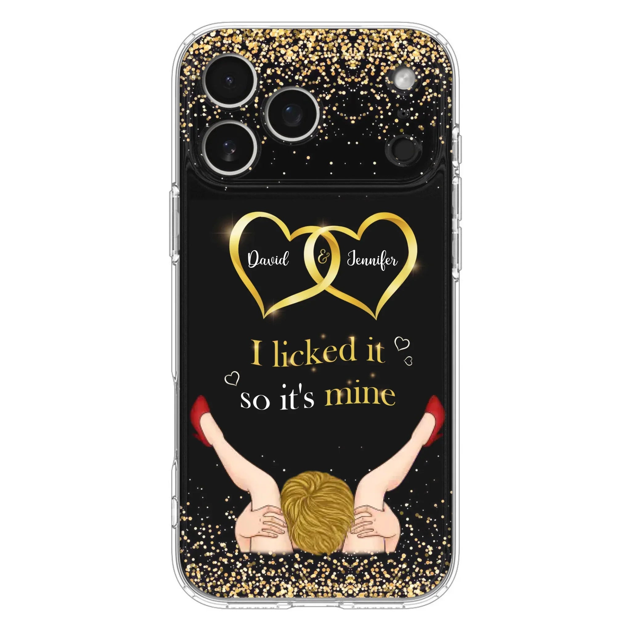 Custom Personalized Couple Phone Case - Gift Idea For Couple/Valentines Day - I Licked It So It's Mine - Case For iPhone/Samsung