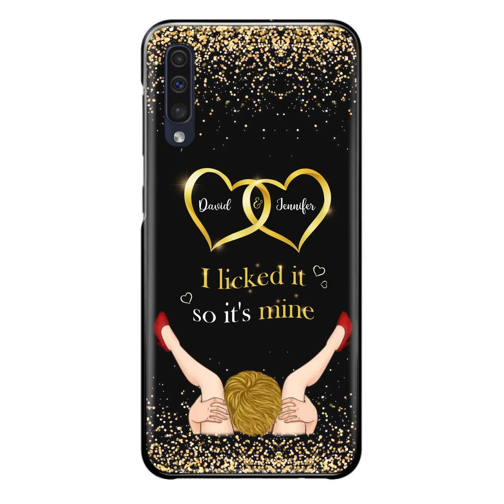 Custom Personalized Couple Phone Case - Gift Idea For Couple/Valentines Day - I Licked It So It's Mine - Case For iPhone/Samsung