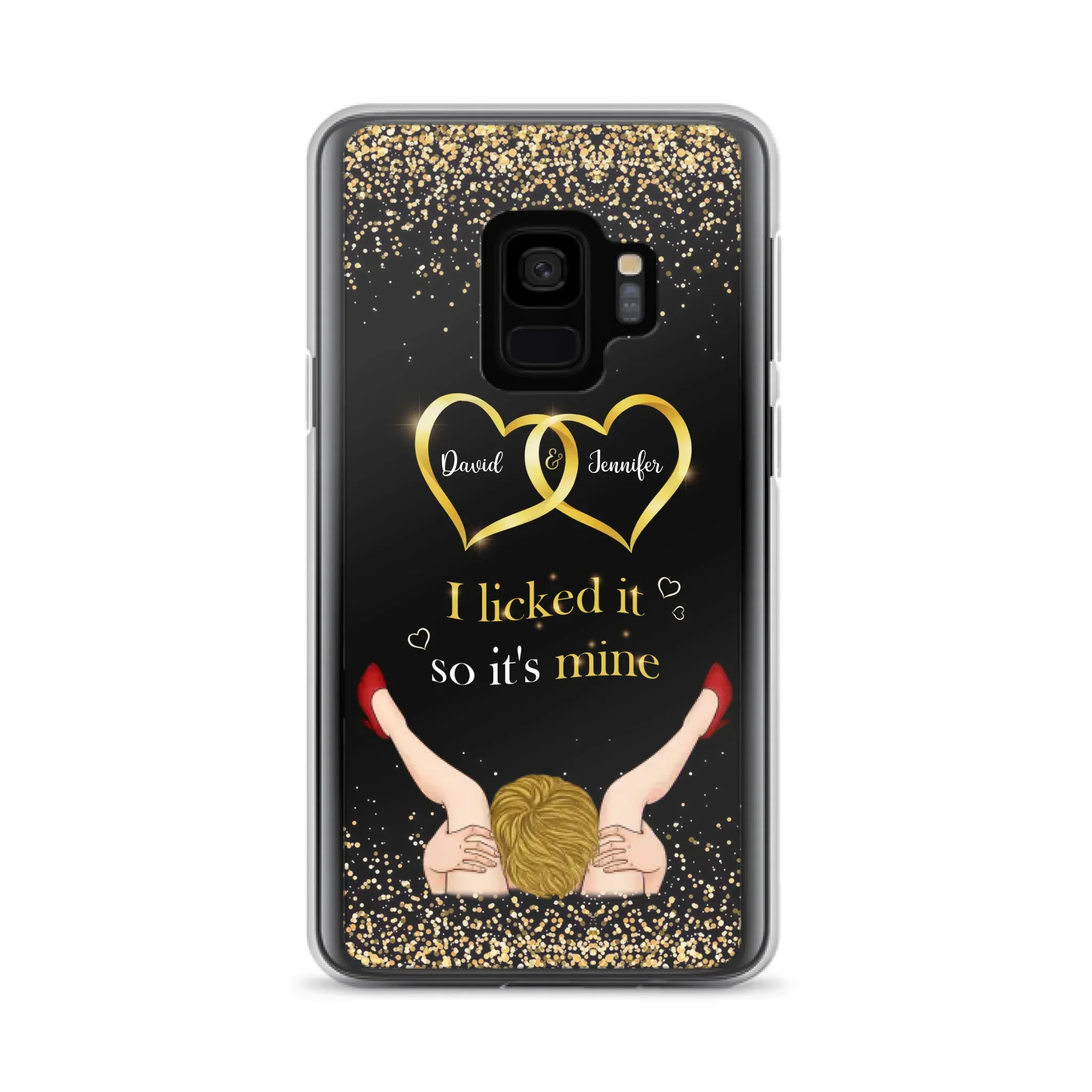 Custom Personalized Couple Phone Case - Gift Idea For Couple/Valentines Day - I Licked It So It's Mine - Case For iPhone/Samsung