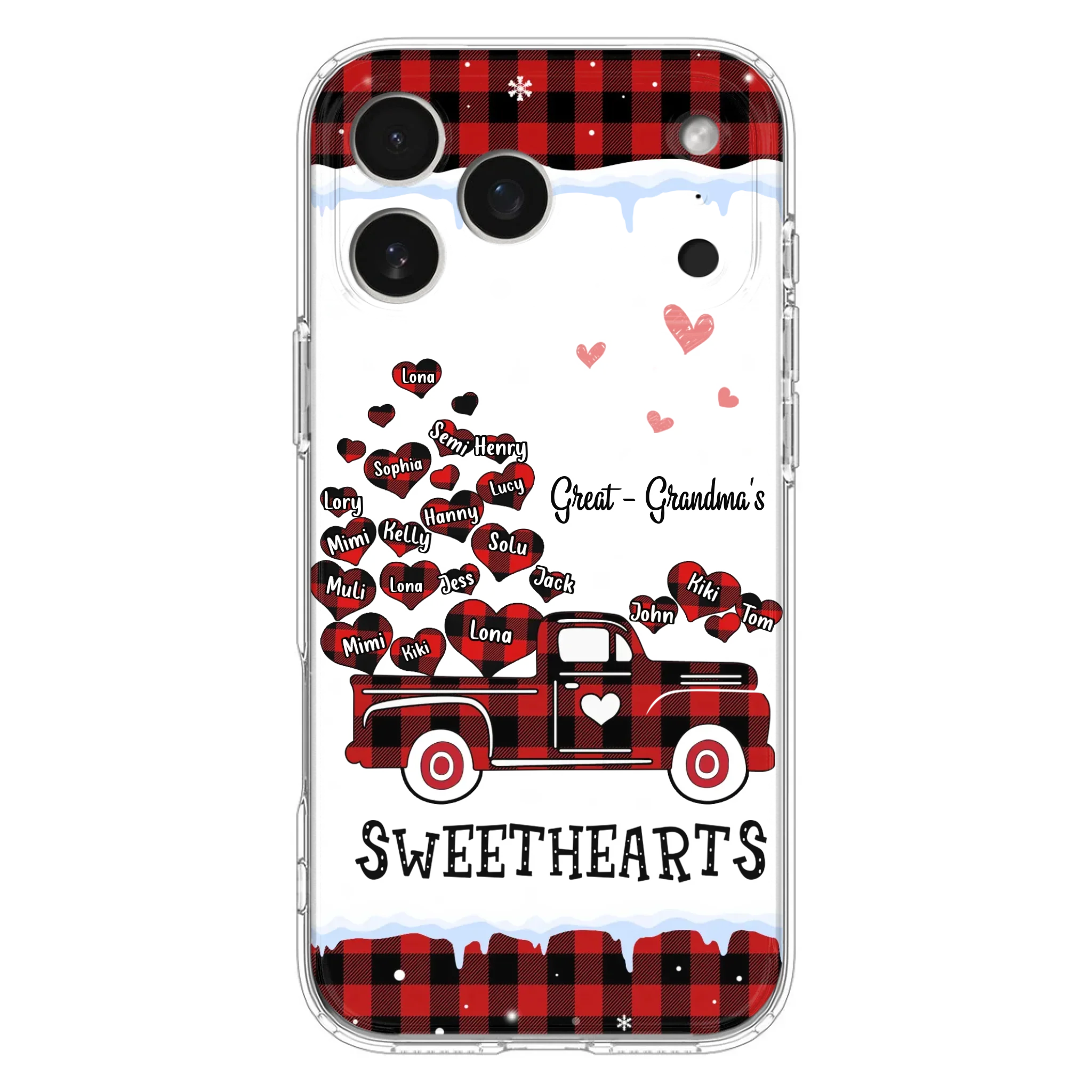 Personalized Grandma Phone Case - Gift Idea For Grandma - Upto 20 Children - Great - Grandma's Sweethearts - Case For iPhone/Samsung