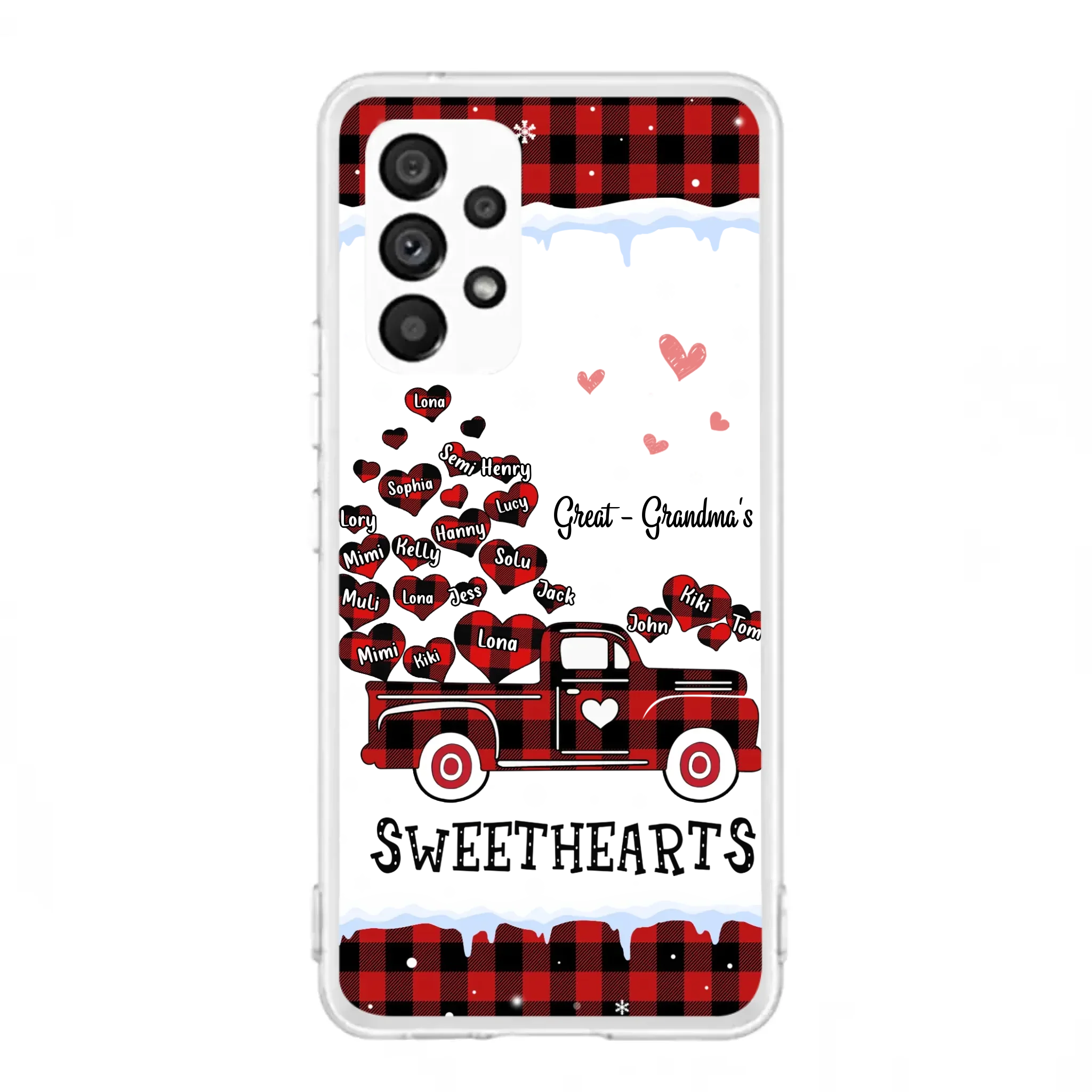 Personalized Grandma Phone Case - Gift Idea For Grandma - Upto 20 Children - Great - Grandma's Sweethearts - Case For iPhone/Samsung