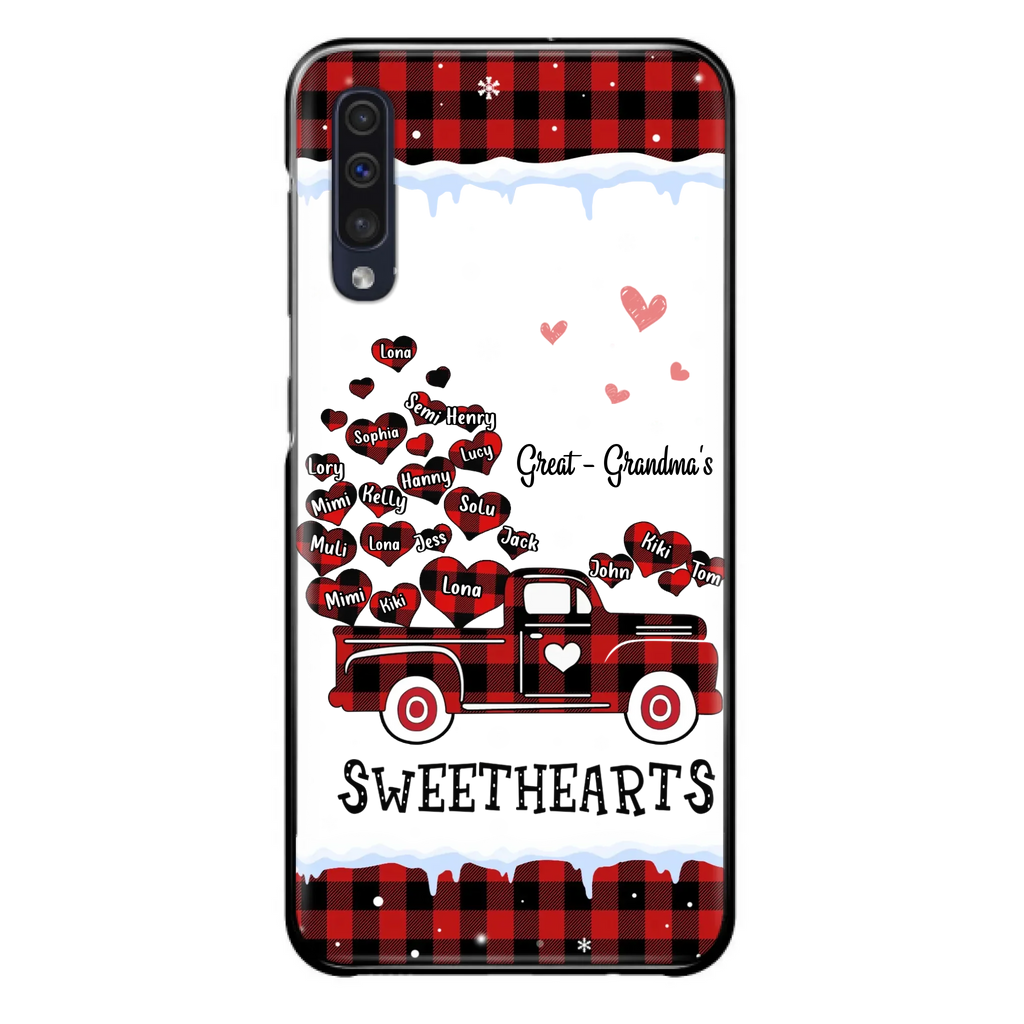Personalized Grandma Phone Case - Gift Idea For Grandma - Upto 20 Children - Great - Grandma's Sweethearts - Case For iPhone/Samsung