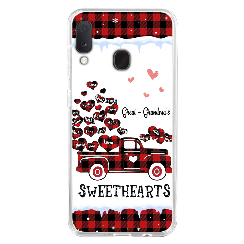 Personalized Grandma Phone Case - Gift Idea For Grandma - Upto 20 Children - Great - Grandma's Sweethearts - Case For iPhone/Samsung