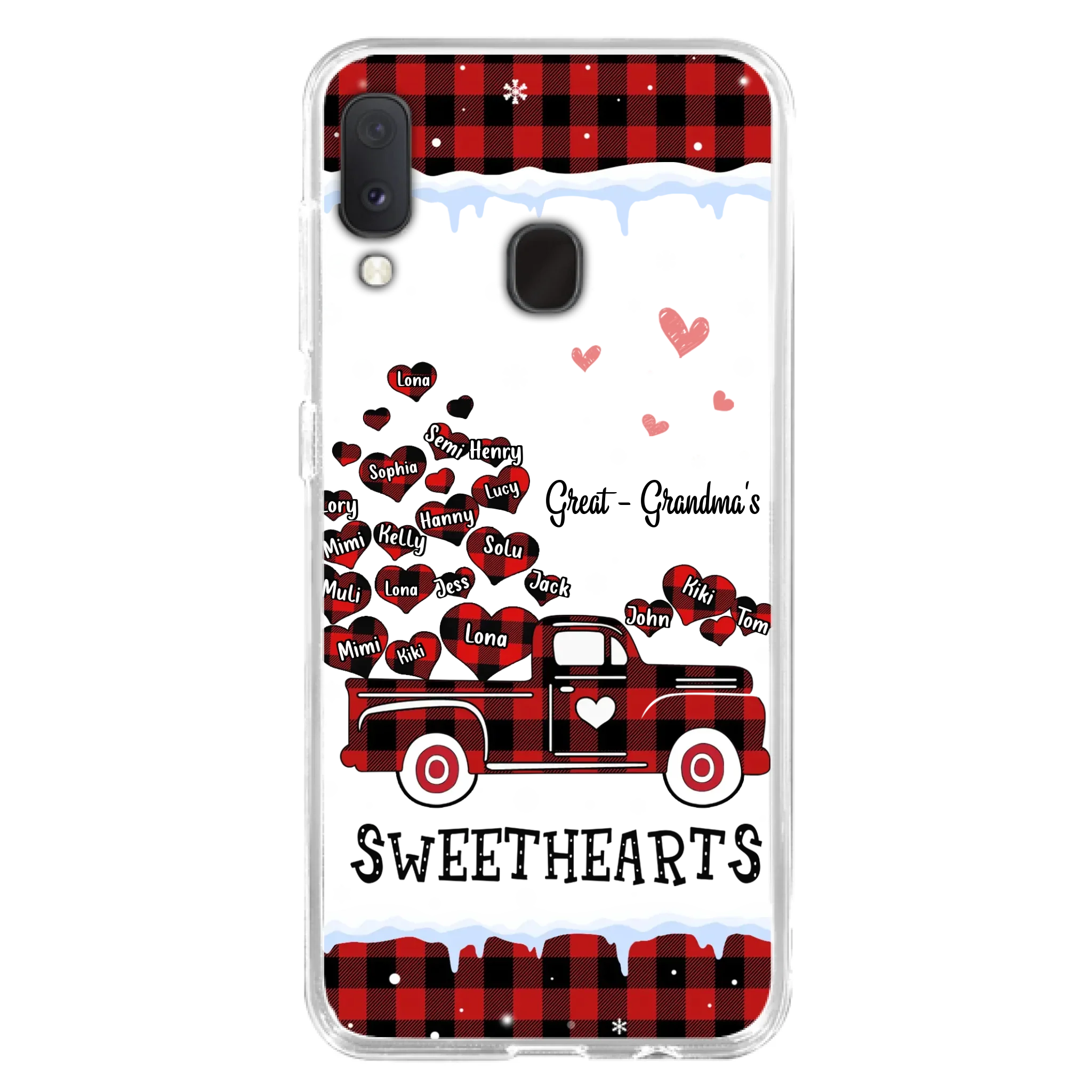 Personalized Grandma Phone Case - Gift Idea For Grandma - Upto 20 Children - Great - Grandma's Sweethearts - Case For iPhone/Samsung