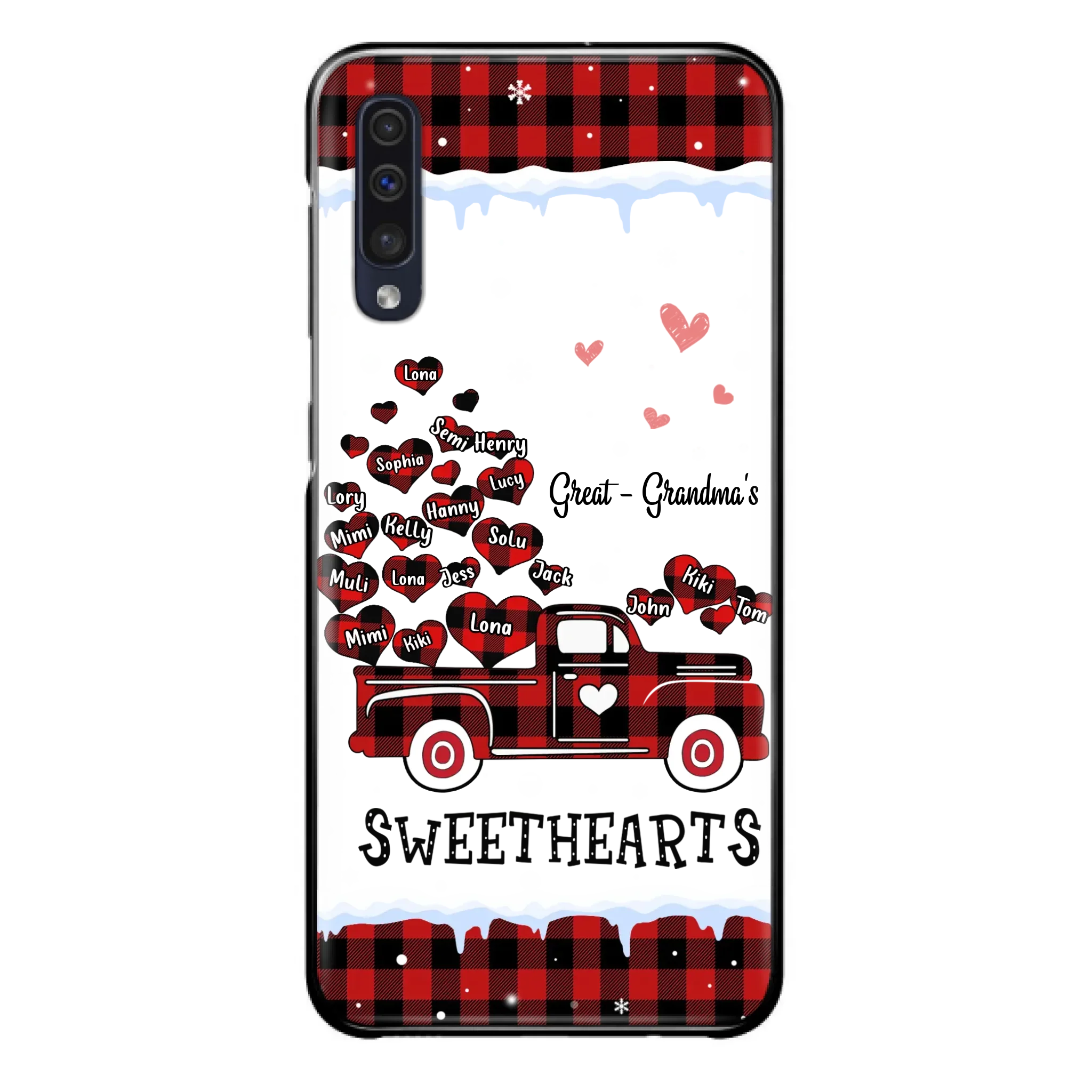 Personalized Grandma Phone Case - Gift Idea For Grandma - Upto 20 Children - Great - Grandma's Sweethearts - Case For iPhone/Samsung