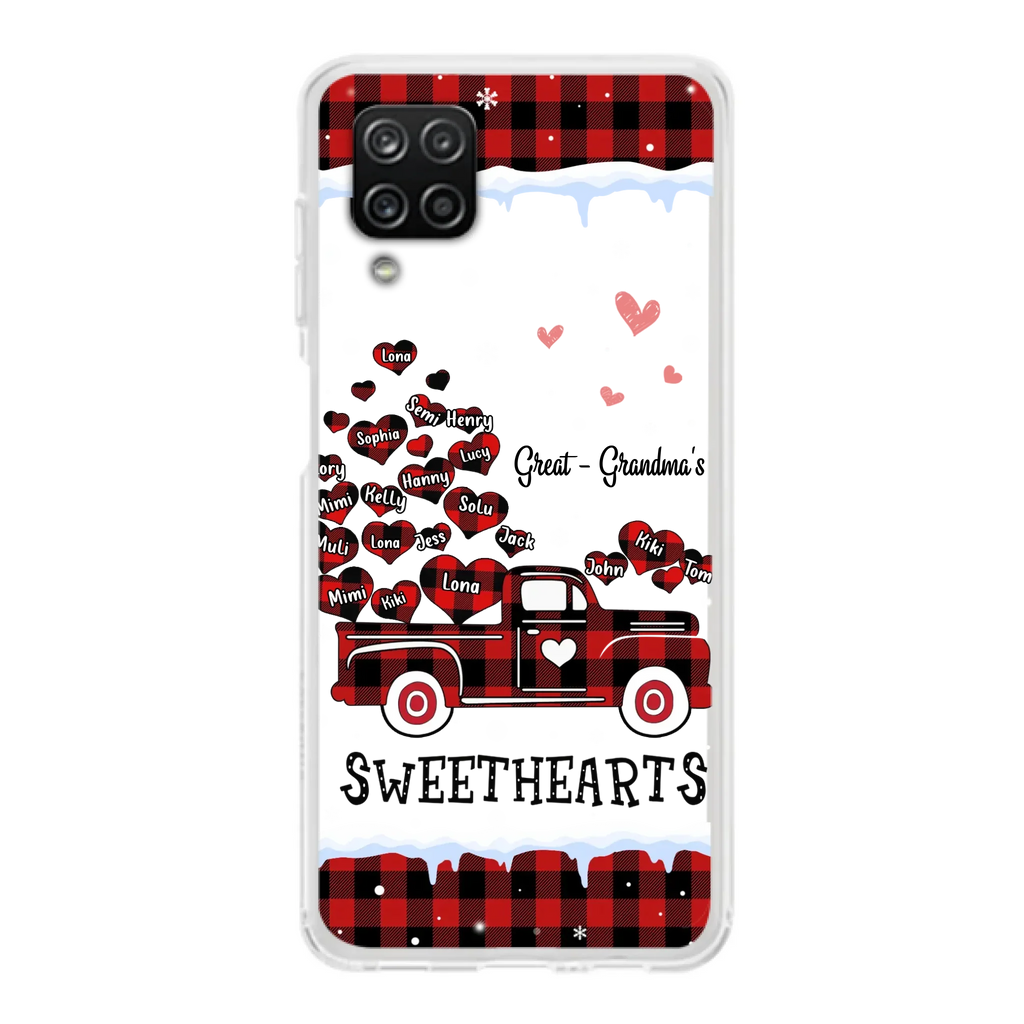 Personalized Grandma Phone Case - Gift Idea For Grandma - Upto 20 Children - Great - Grandma's Sweethearts - Case For iPhone/Samsung