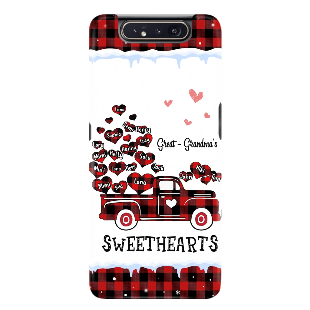 Personalized Grandma Phone Case - Gift Idea For Grandma - Upto 20 Children - Great - Grandma's Sweethearts - Case For iPhone/Samsung