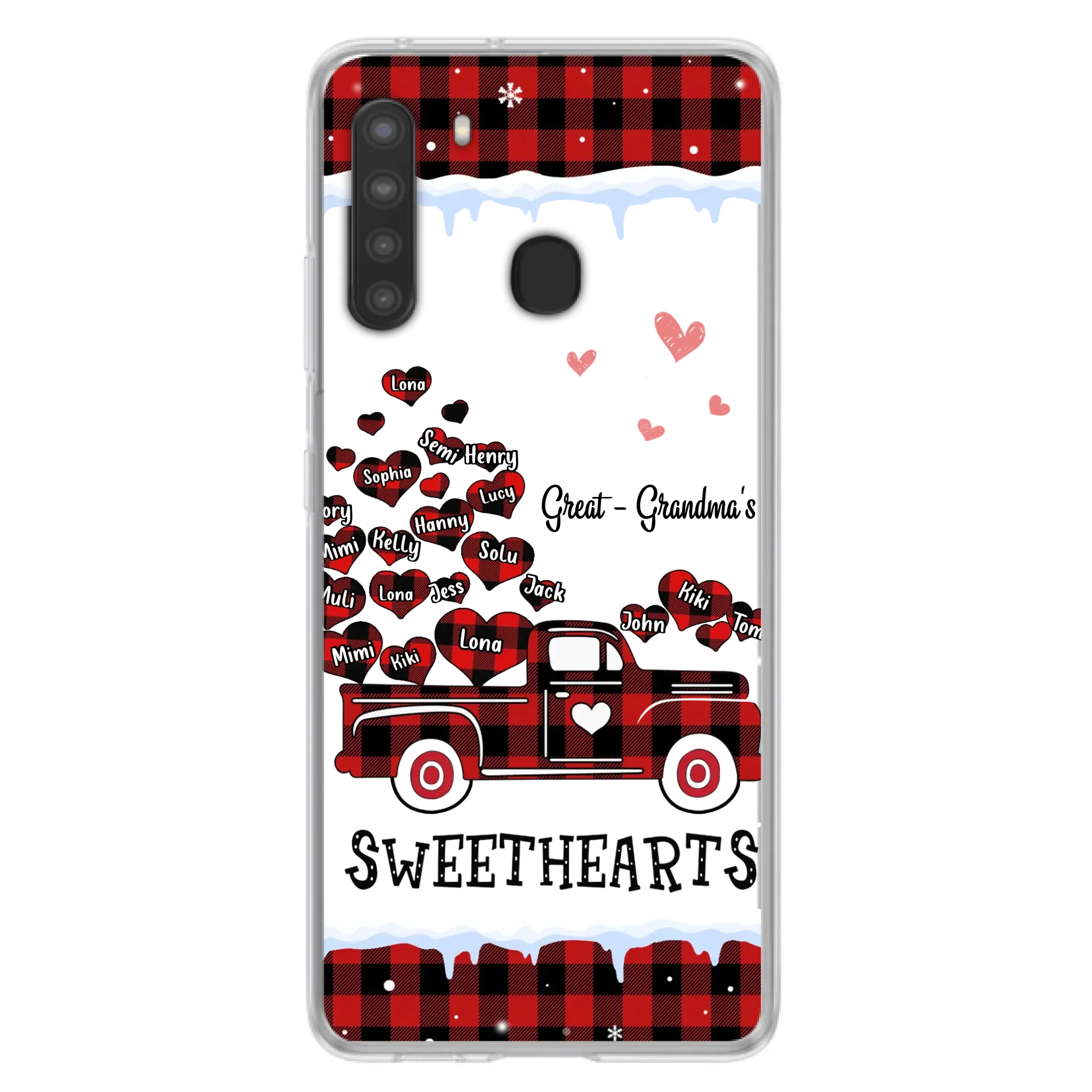 Personalized Grandma Phone Case - Gift Idea For Grandma - Upto 20 Children - Great - Grandma's Sweethearts - Case For iPhone/Samsung